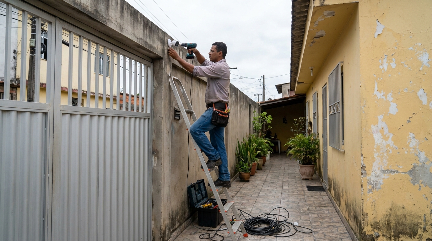 Passagem de Cabeamento nos Guarapes, Natal‑RN