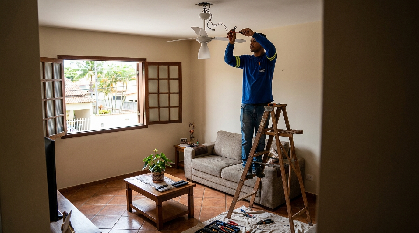 Reforço de Suporte no Teto na Cidade Alta, Natal‑RN
