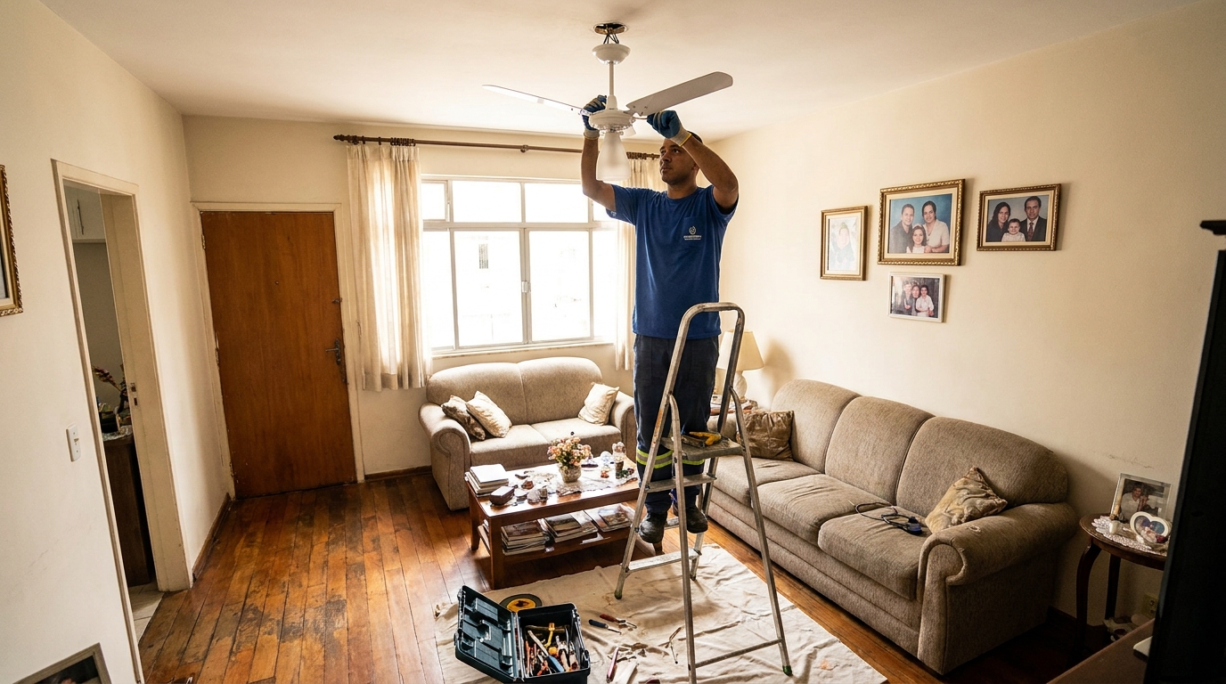 Substituição de Ventilador na Cidade Alta, Natal‑RN